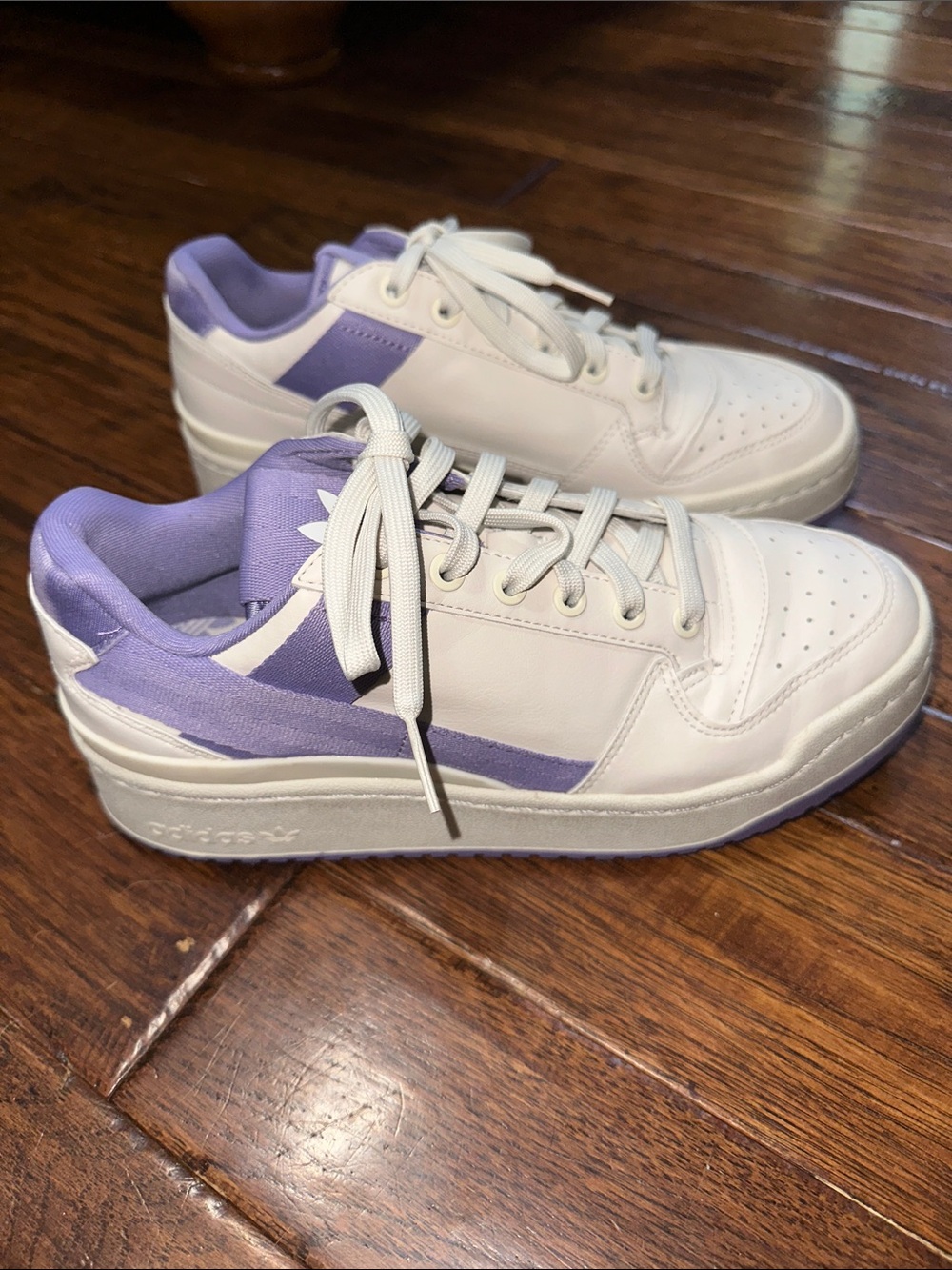 Adidas Forum Bold W women's sneakers in the "White Tint Magic Lilac" size 7